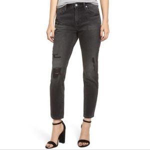 ♻️DONATED♻️ BLANKNYC Distressed Jeans The Rivington High Rise Tapered Black K21